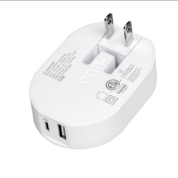 onn. 32W Dual-Port Wall Charger - Picture 1 of 6